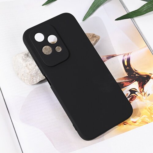  Maska za mobilni telefon Honor 200 Lite TERACELL SOFT VELVET, Crna Slike