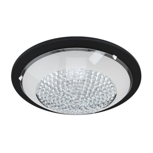 Eglo Acolla 1 plafonjera/1, led, 11w, 950lm, prečnik 290, crna/staklo/kristali Slike