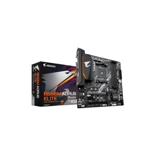 Gigabyte MB B550M AORUS ELITEAMD B550;AM4;4xDDR4DVI,HDMI,RAID;micro ATX Slike
