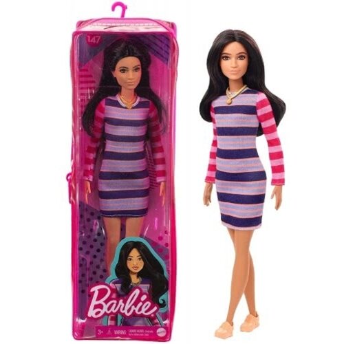 Barbie lutka fashionistas u haljini na pruge GYB02 Cene