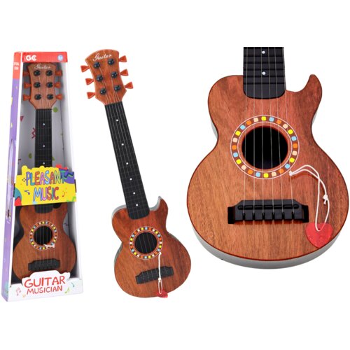  Klasična drvena dječja gitara sa trzalicom - smeđa Cijene