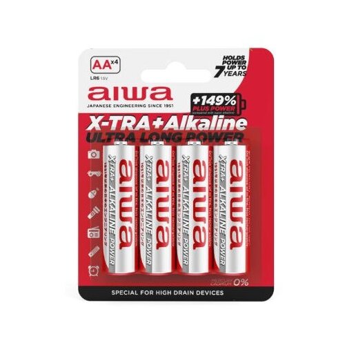 Aiwa Baterije 48 kos AA 1.5V Ultra Long Power + Alkaline AB-AALR6/4, (20443998) Slike