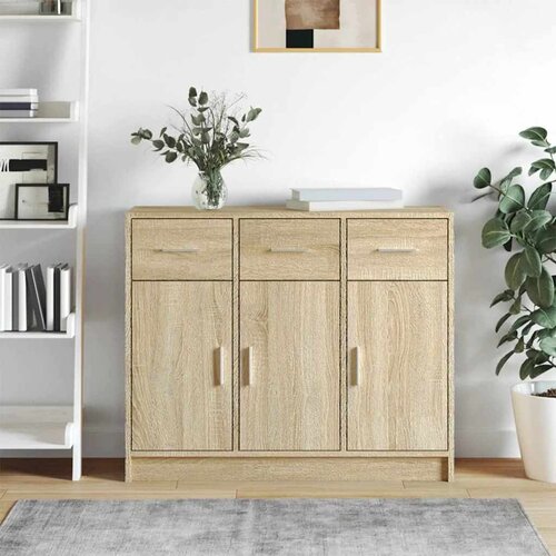  Komoda boja hrasta sonome 91x28x75 cm od konstruiranog drva Cijene
