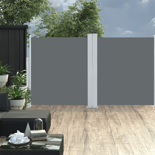  The Living Store Zložljiva stranska tenda antracitna 140x600 cm - Stranska Tenda, (21444607) Slike