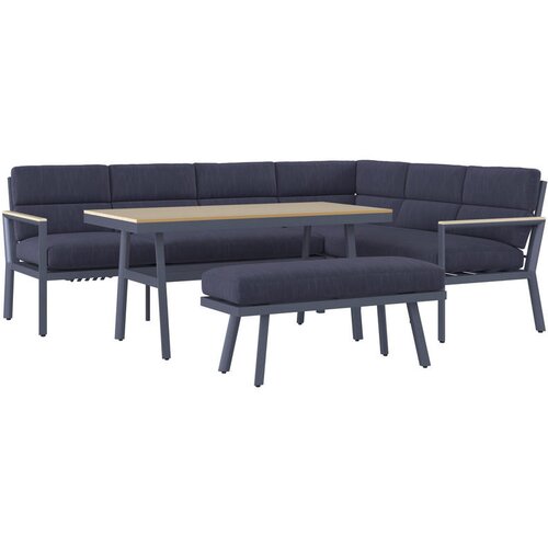 Ambia Garden jedilna lounge garnitura tkanina aluminij Slike