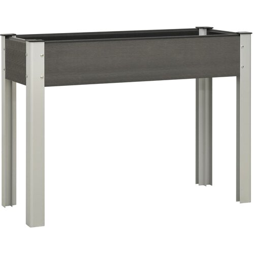 vidaXL Visoka greda 100x40x75 cm WPC siva, (20618736) Cene