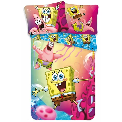 Jerry Fabrics Pamučna dječja posteljina za krevet za jednu osobu 140x200 cm Sponge Bob –