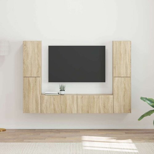 3 pcs Sonoma hrast - - Rjava - 56.59 - 30 x 31 x 60 cm - 2025-vidaXL-Uvoz_2 Slike