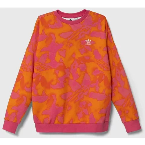 Adidas Otroški pulover oranžna barva