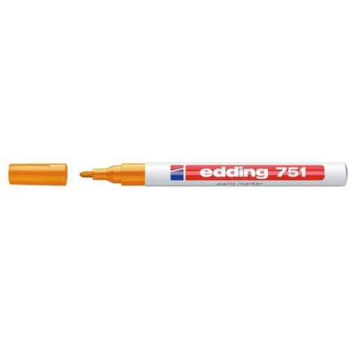 Edding marker z lakom EDE751006 E-751, 1-2 mm, oranžen 10 KOS
