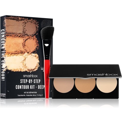 Smashbox Step By Step Contour Kit paleta za konture obraza s čopičem odtenek Light/Medium 11.47 g Cene