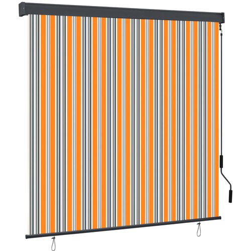 VidaXL Zunanje rolo senčilo 160x250 cm rumeno in modro, (21049886) Slike