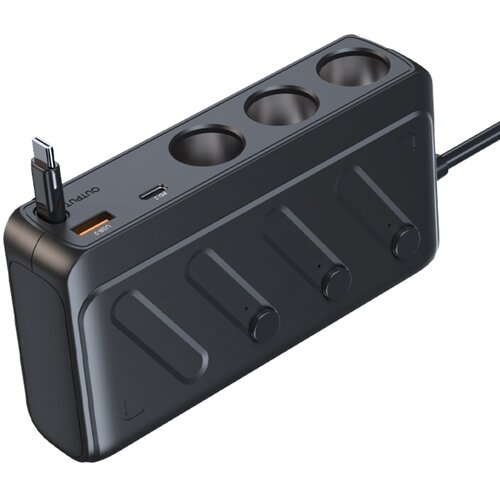 INF Avtopolnilec z dvojim USB in Type-C PD30W ter digitalnim zaslonom, (5000505619) Slike