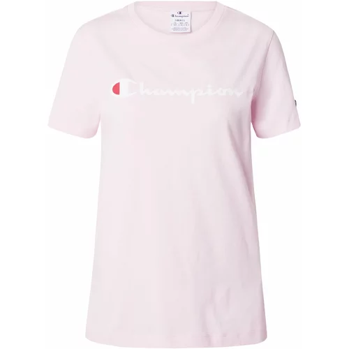 Champion Authentic Athletic Apparel Majica pastelno roza / rdeča / bela