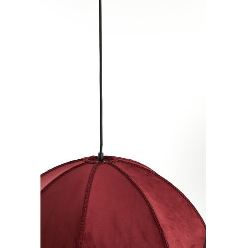Light &amp;amp; Living Bordo rdeča viseča svetilka s tekstilnim senčilom &amp;oslash; 60 cm Malacia &amp;ndash; Slike