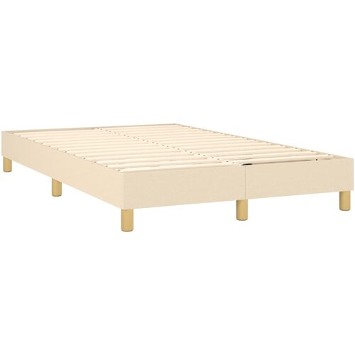  box spring s madracem LED krem 120 x 200 cm od tkanine Slike