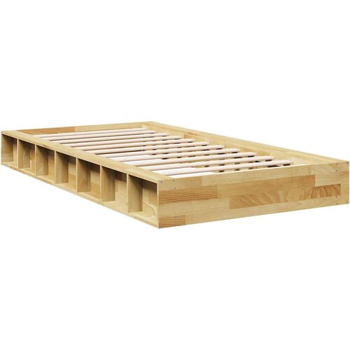 VidaXL Okvir kreveta bez madraca 90x200 cm puno drvo hrast Slike