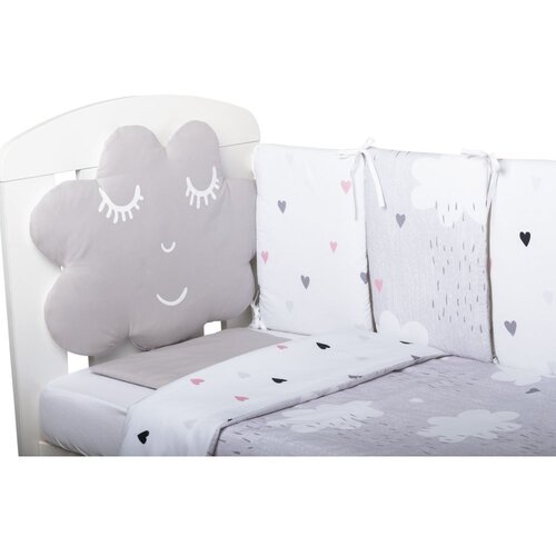 Bubaba posteljnina 10-delna miren oblak grey/pink 41137 Cene