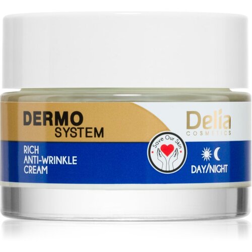 Delia Cosmetics Dermo System intenzivna učvrstitvena dnevna in nočna krema proti gubam 50 ml Cene