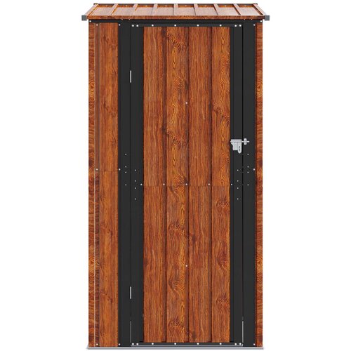  Vrtne &amp;scaron;upe Smeđa 103 x 74 x 200 cm Metal Slike