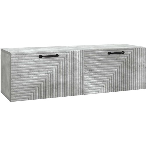  ormar za zid Betonska siva 98 x 31 x 30 cm Konstruirano drvo Slike
