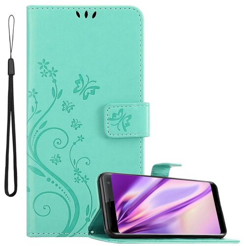 Cadorabo Sony Xperia XZ3 v klasično srebrno - ovitek v cvetličnem dizajnu z magnetnim zapiranjem, stoječo funkcijo in režami za kartice, (20567264) Cene