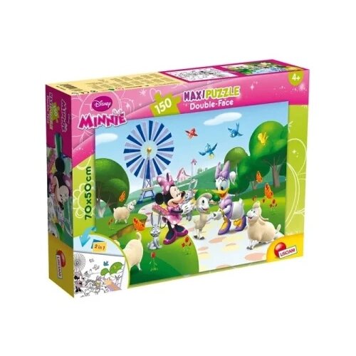 Lisciani Minnie Mi&scaron;ka 2 v 1 maxi 150-delna sestavljanka in pobarvanka 70x50 cm - Lisciani Cene