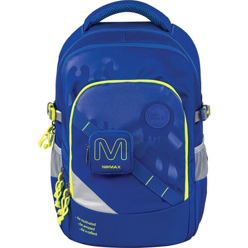 Tiger Family &amp;Scaron;kolski ruksak Max Blue Drip (Strap Pouch) 42 cm, 28 l Slike