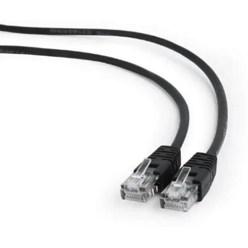 Gembird PP12-7.5M/BK Mrežni kabl UTP CAT5e 7.5m, Crni Slike