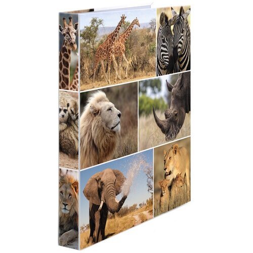 Herma Klaser sa 2 prstena A4 Animals Africa 285x315x35mm &amp;scaron;areni Slike