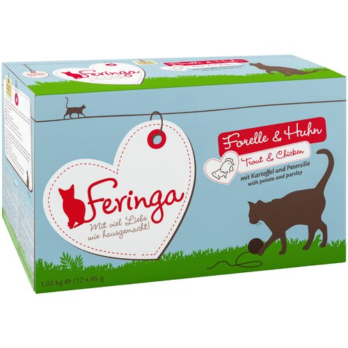 Feringa v vrečkah 12 x 85 g - Postrv & piščanec s krompirjem Cene