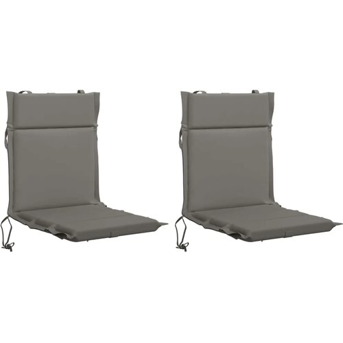  Jastučić za nisku stolicu GEMERT 2 kom. 100% poliester Siva - Siva (melange) 110 x 50 x 3 cm 2 Slike