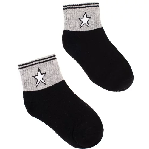 SHELOVET Children's socks black with a star