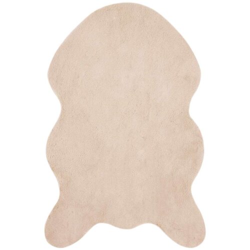  Faux Rabbit Fur Rug Olite Sivo-smeđa 80 x 120 cm Poliester Slike