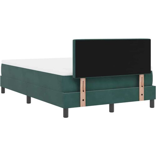 Box Spring krevet s madracem &amp;amp;amp LED Tamnozeleni 120x190 cm Bar&amp;scaron;un Slike