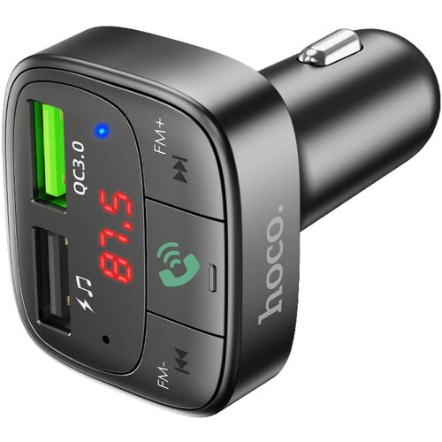 Hoco. FM transmiter, punjač za auto, BT v5.0, 2 x USB - E59 Promise Slike
