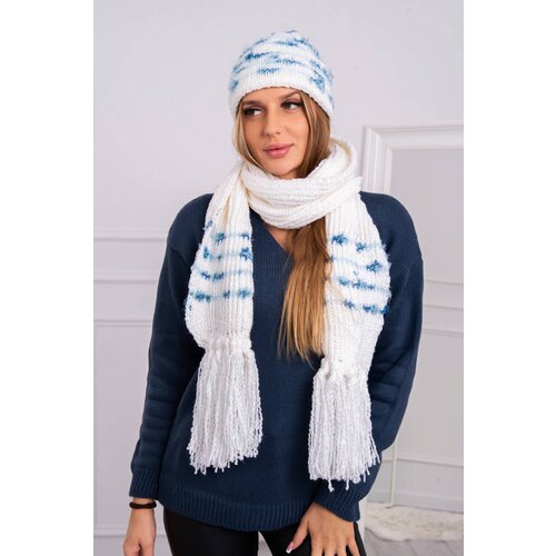 Kesi Women's set with scarf Anika K304 ecru+jeans Cijene