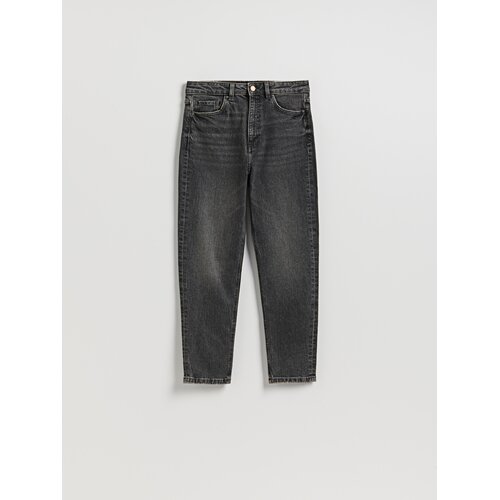 Reserved Mom fit slim traperice - siva Cene