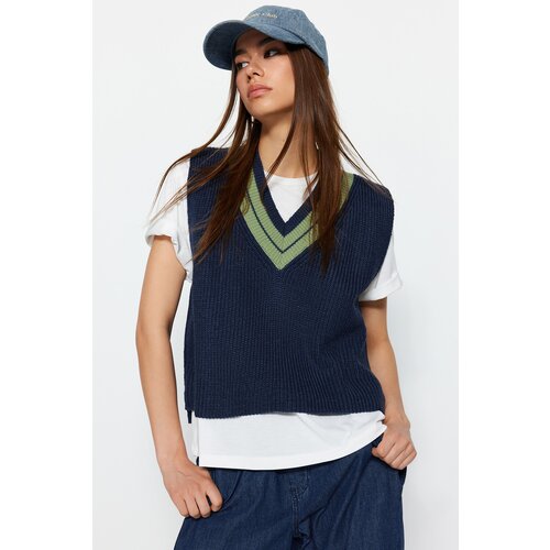 Trendyol Sweater Vest - Blue - Regular fit Slike