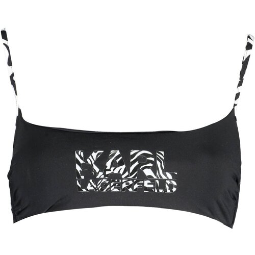 KARL LAGERFELD BEACHWEAR TOP WOMEN'S COSTUME BLACK Cene