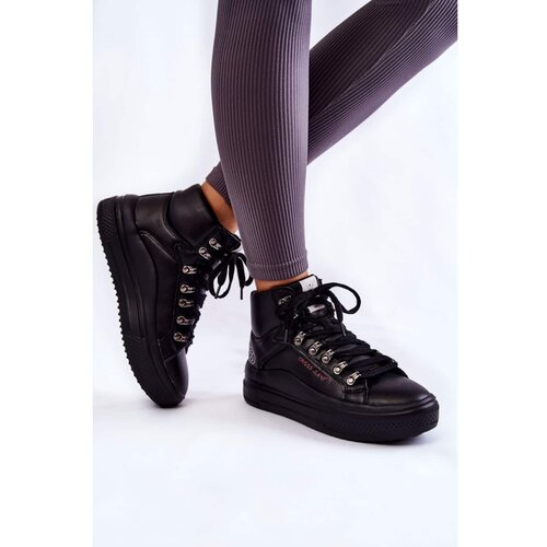 Kesi Women's High Sneakers Cross Jeans KK2R4029C Black Slike
