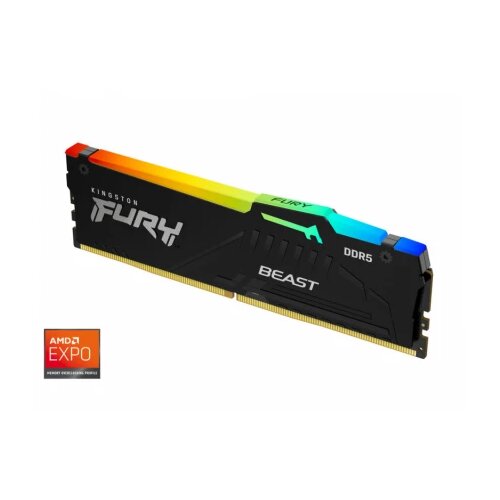 Kingston memorija 16GB/DIMM/DDR5/5600MHz/CL36/FURY beast rgb expo Cene