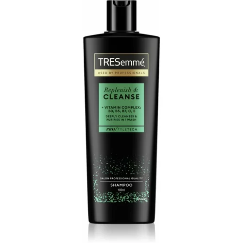 TRESemmé Replenish & Cleanse šampon za masnu kosu s vitaminima Pro Style Technologie™ 400 ml