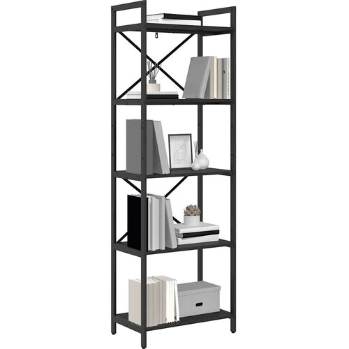 Polica Crni hrast 56 x 34 x 171 cm Konstruirano drvo Slike