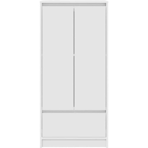 VidaXL Omarica z predalom bela 55,5x34x119,5 cm inženirski les Slike