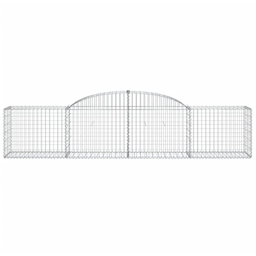  Lučne gabionske ko&amp;scaron;are 15 kom 300x50x60/80 cm pocinčano željezo Slike