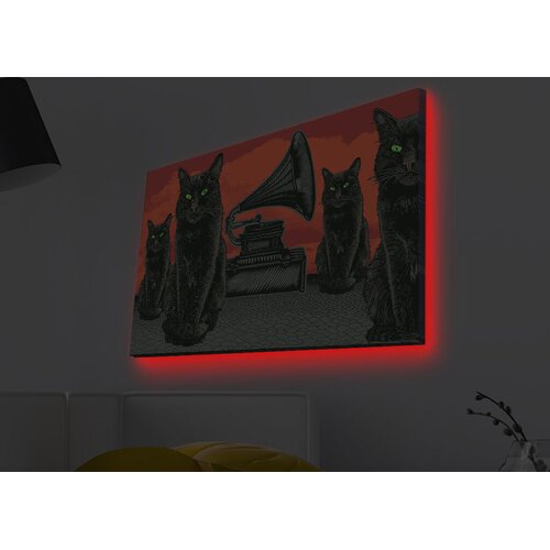 Wallity Zidna slika sa LED osvetljenjem 4570MDACT-008, 45x70 cm Cijene