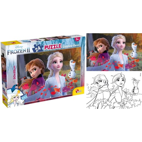 Lisciani Lisnata slagalica 2 u 1, sastavljanje i bojanje Frozen 2, 24 dijela Cene