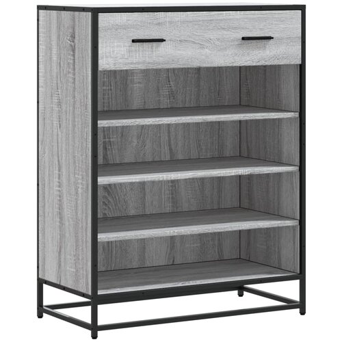 Maison Chic Omarica za obutev - Kopa za čevlje siva sonoma 75x38x97,5 cm inž. les in kovina, (21777621) Cene