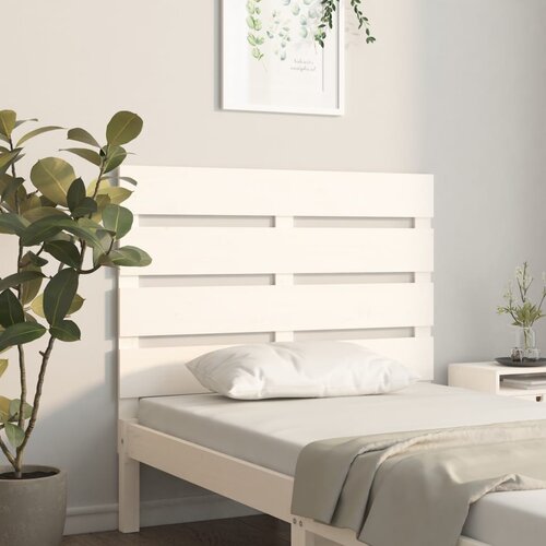  Uzglavlje bijelo 90 x 3 x 80 cm od masivne borovine Cijene